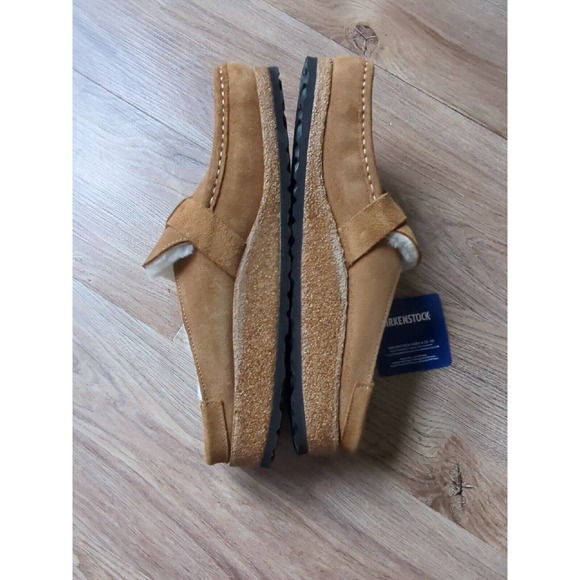 Birkenstock Buckley Suede Shearling Clog Mink Womens 10-10.5 EU 41 - Picture 14 of 16